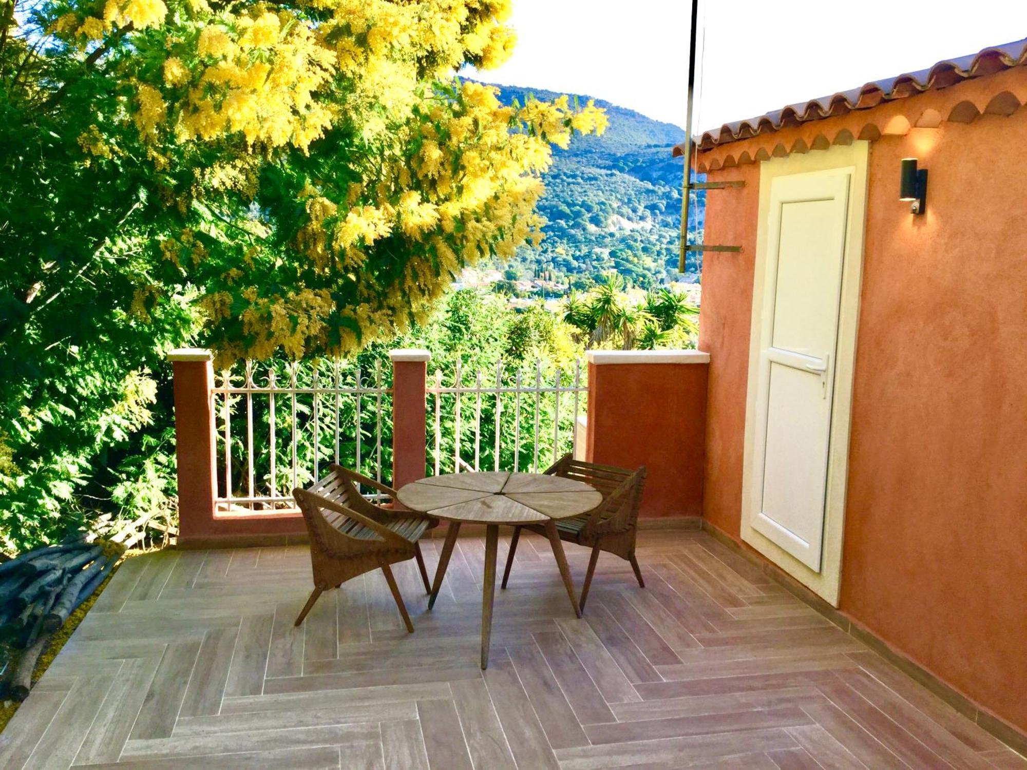 Les Terrasses De Lo Bed & Breakfast Bormes-les-Mimosas Bagian luar foto